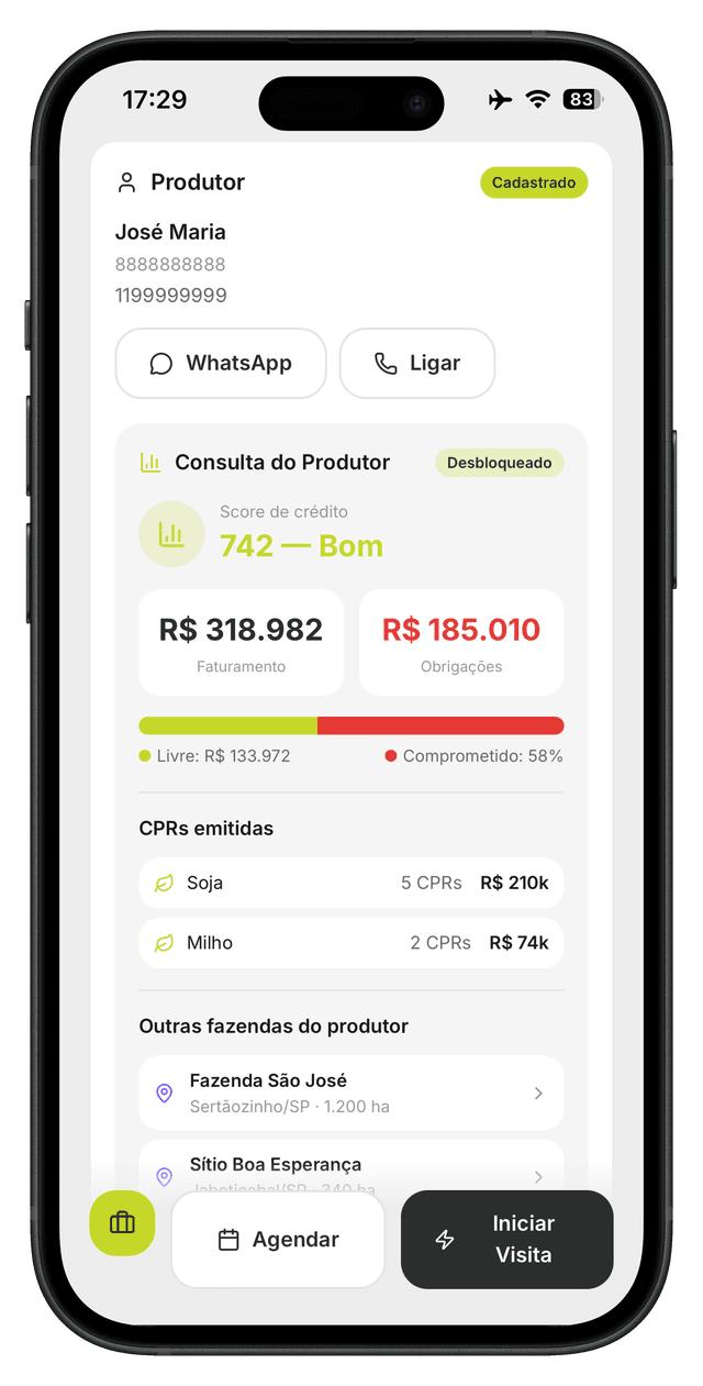 Consulta do Produtor